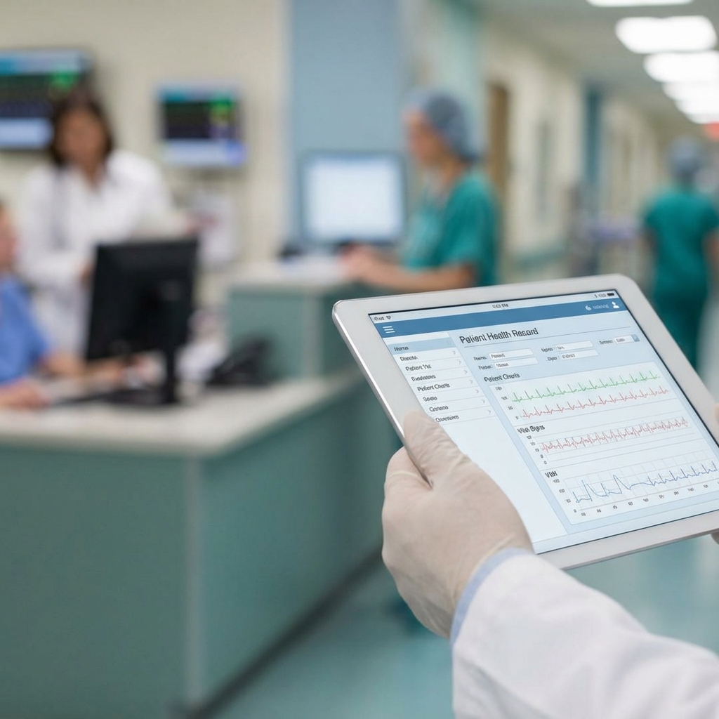 Doctor using H24s™ App